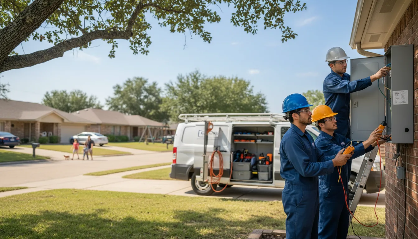 Certified electrician providing emergency electrical services in Carpenter, IA